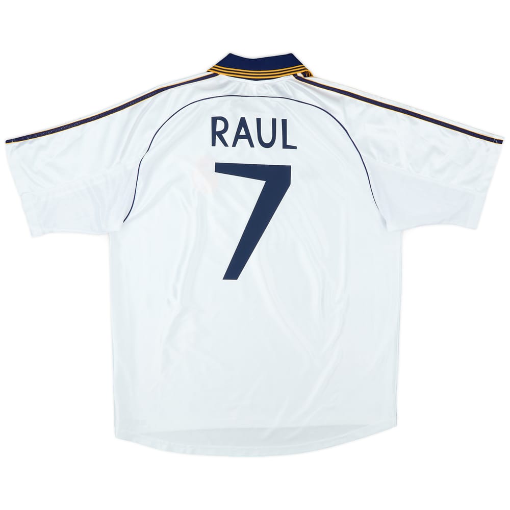 1998-00 Real Madrid Home Shirt Raul #7 - 8/10 - (XL)