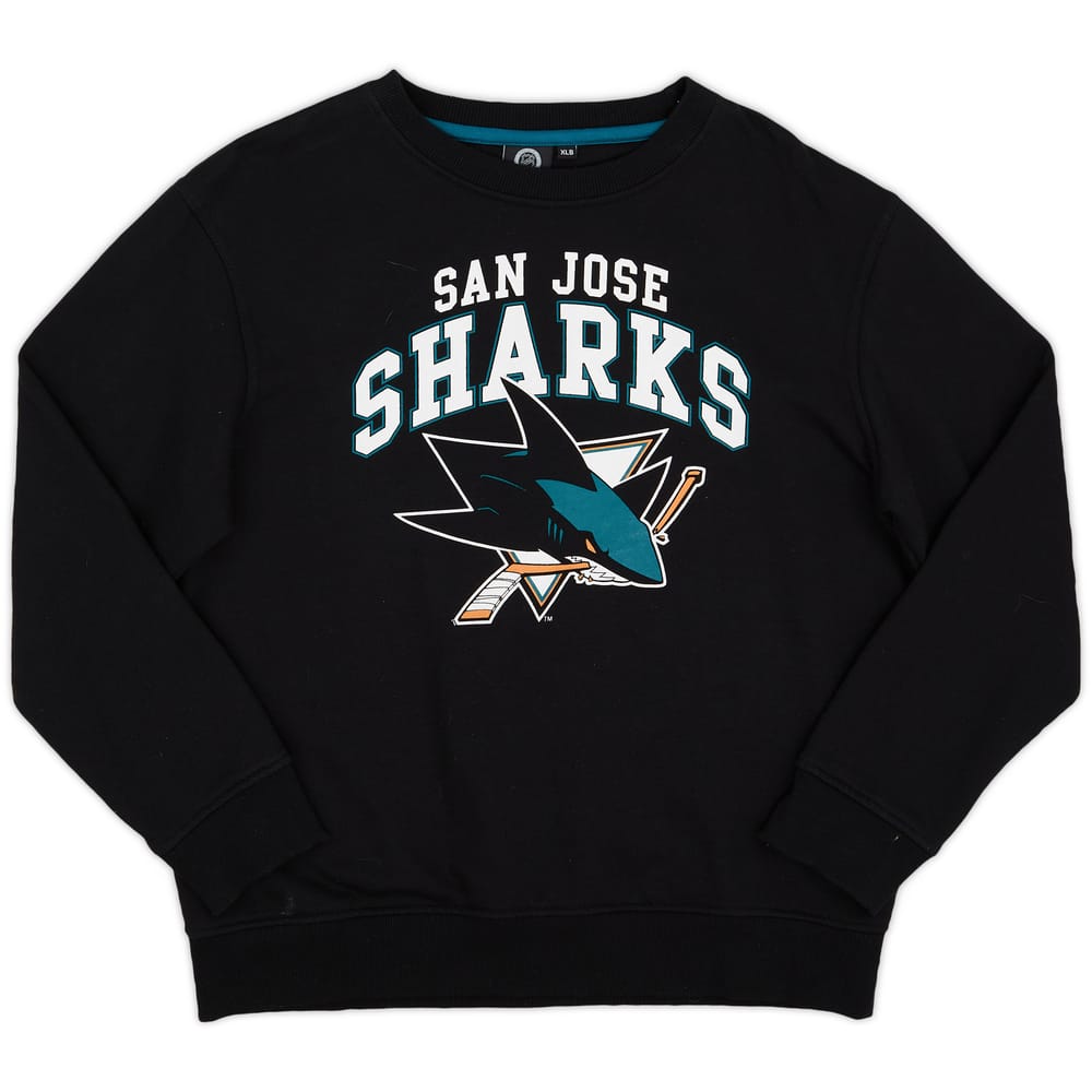 2010-11 San Jose Sharks Majestic Sweat Top - 8/10 - (XL.Boys)
