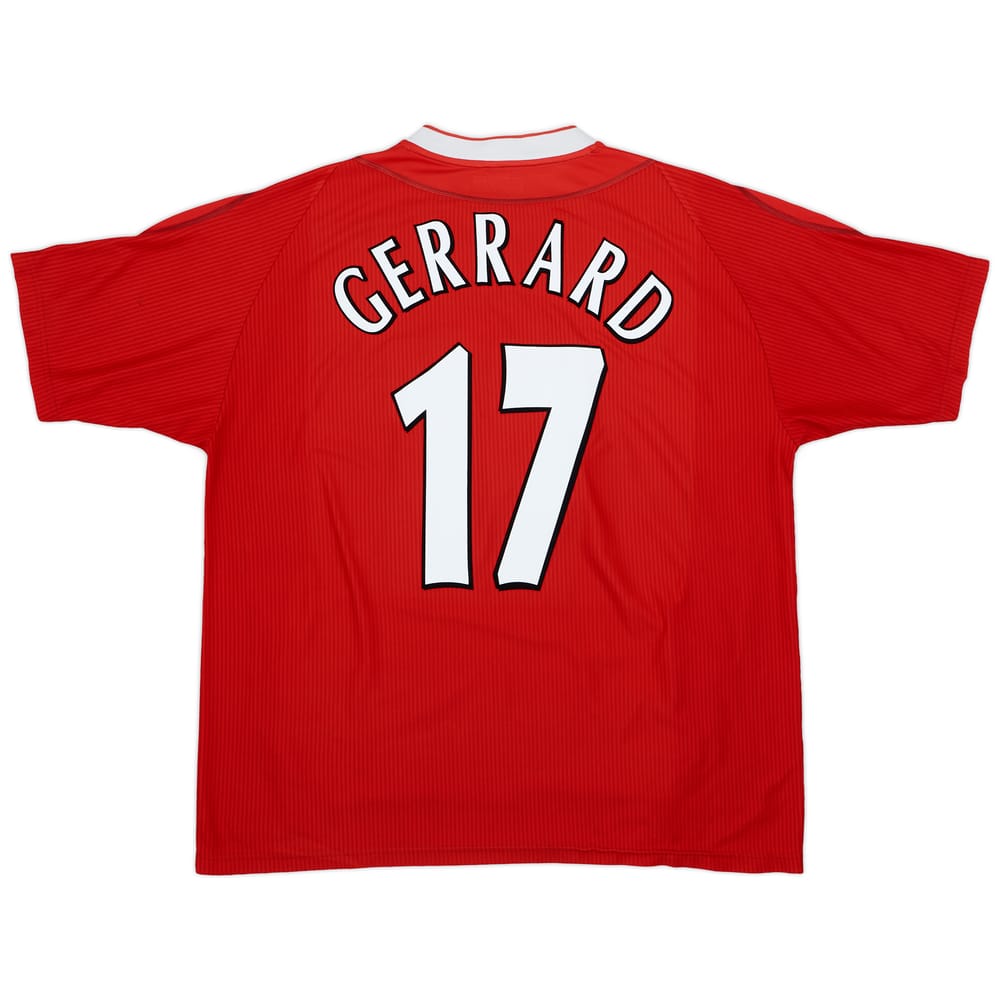 2002-04 Liverpool Home Shirt Gerrard #17 - 5/10 - (XL)