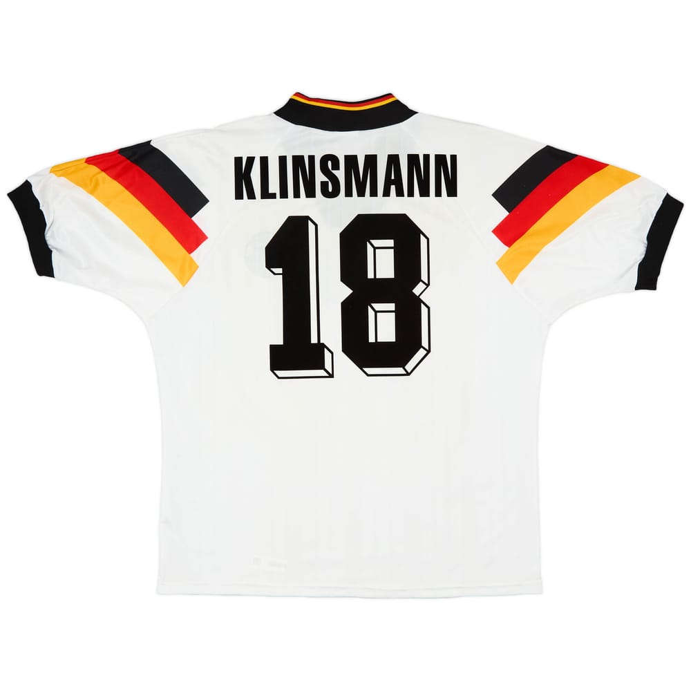 1992-94 Germany Home Shirt Klinsmann #18 - 9/10 - (L)