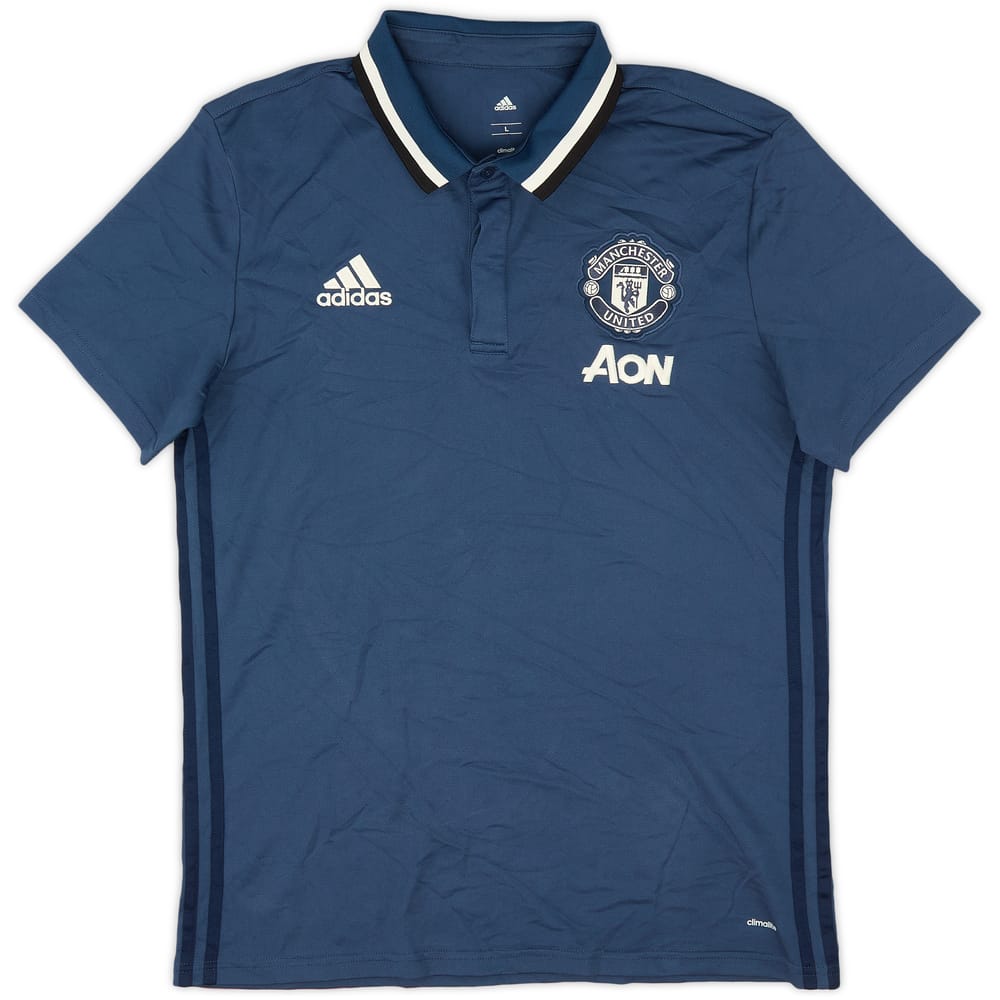 2016-17 Manchester United adidas Polo Shirt - 8/10 - (L)
