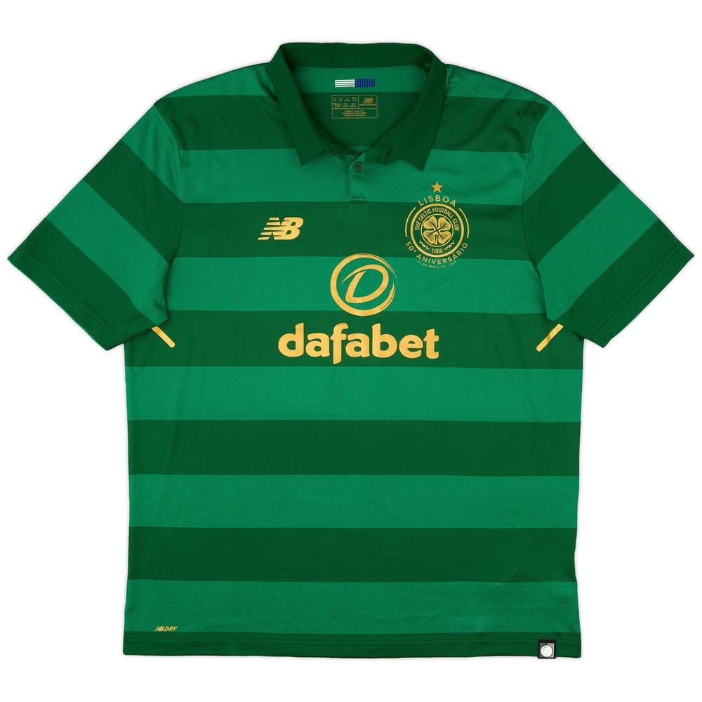 2017-18 Celtic 'Lisbon Lions 50th Anniversary' Away Shirt - 8/10 - (XL)