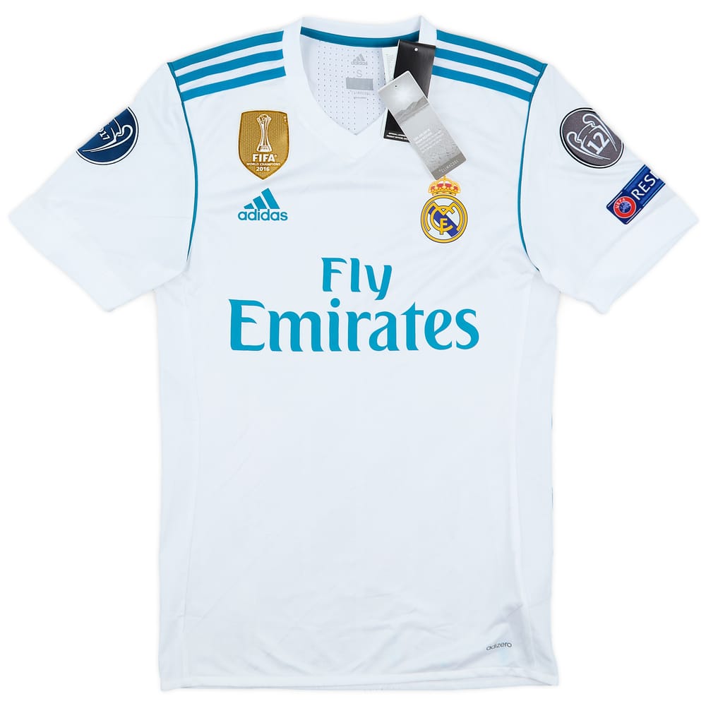 2017-18 Real Madrid Authentic Home Shirt (S)