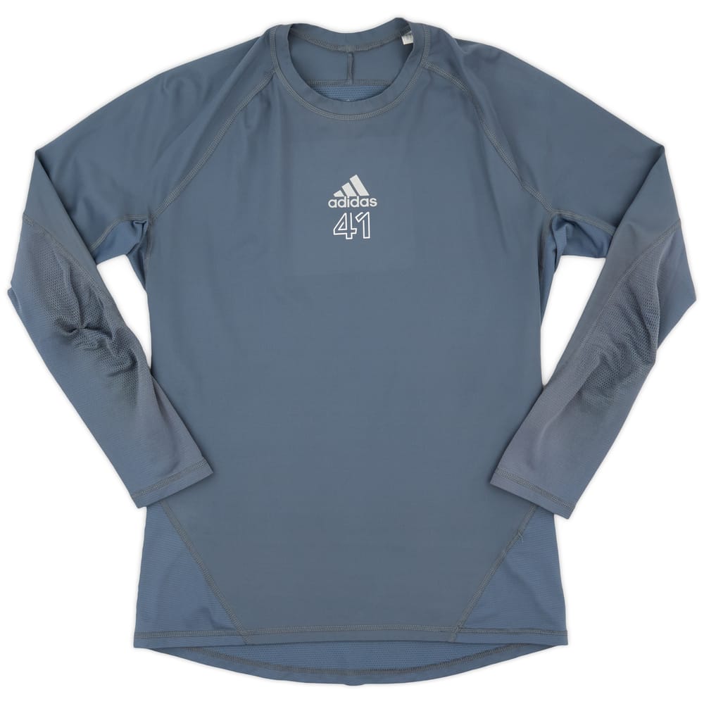 2022-23 Leicester Player Issue Compression L/S Baselayer # - 7/10 - (L)