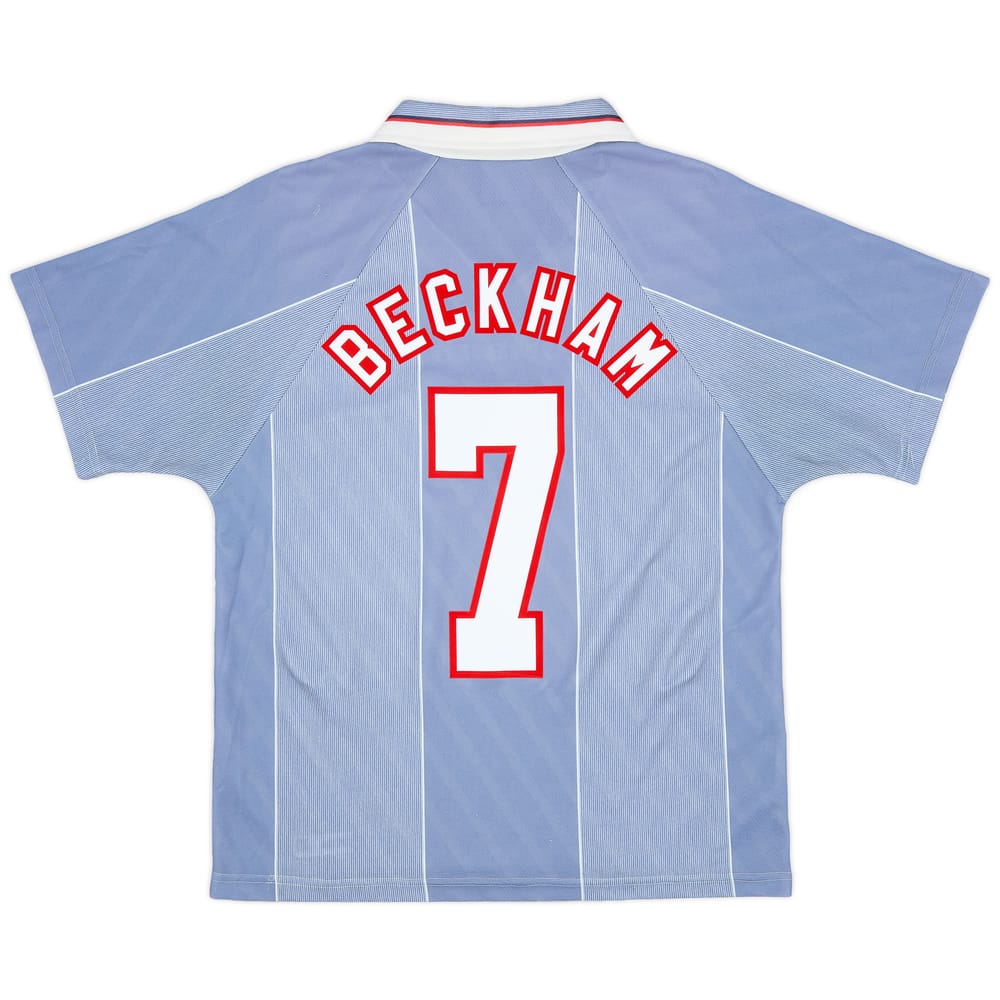 1996-97 England Away Shirt Beckham #7 - 9/10 - (M)