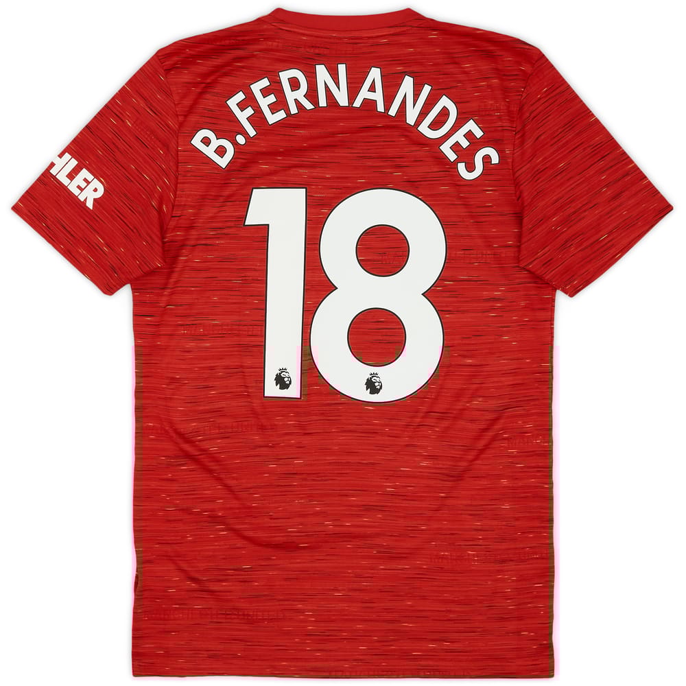2020-21 Manchester United Home Shirt B.Fernandes #18 - 10/10 - (S)