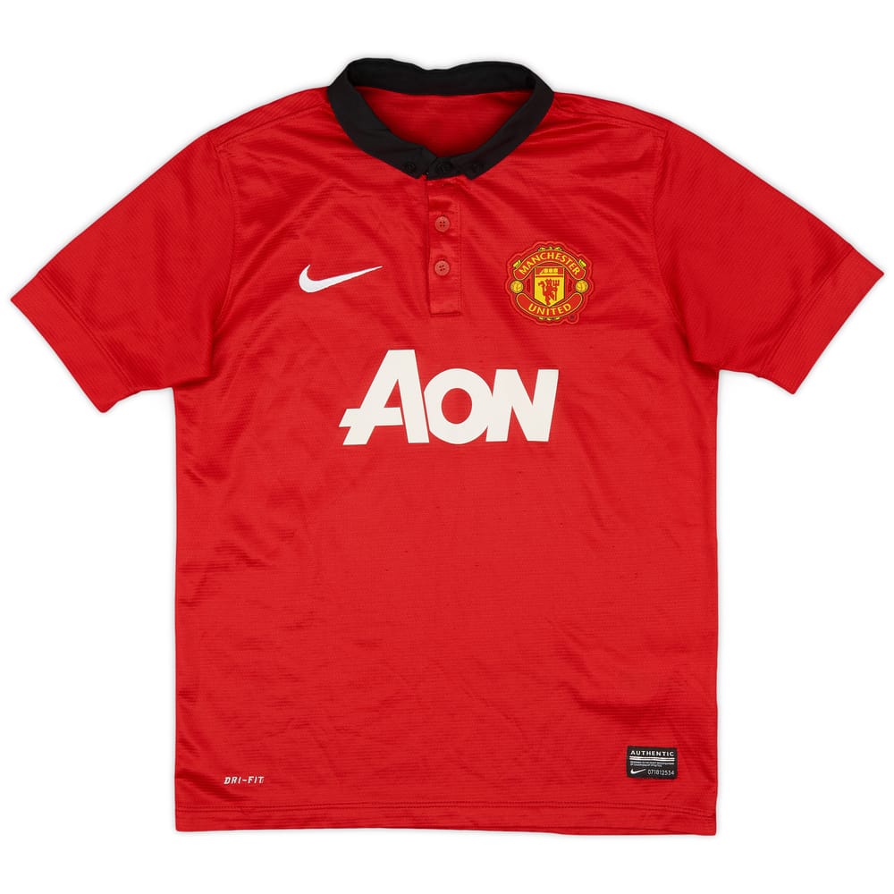2013-14 Manchester United Home Shirt - 8/10 - (M.Boys)