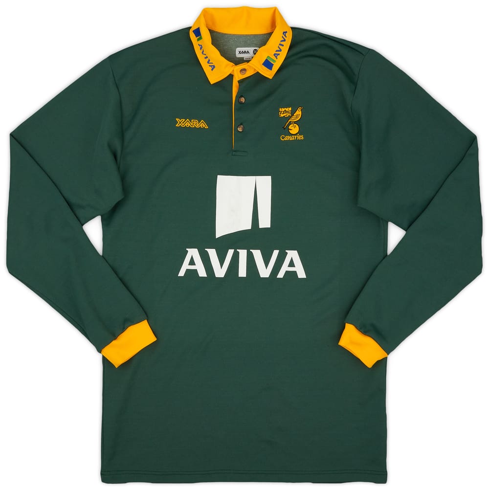 2009-10 Norwich Xara Rugby Polo L/S Shirt - 7/10 - (XL)