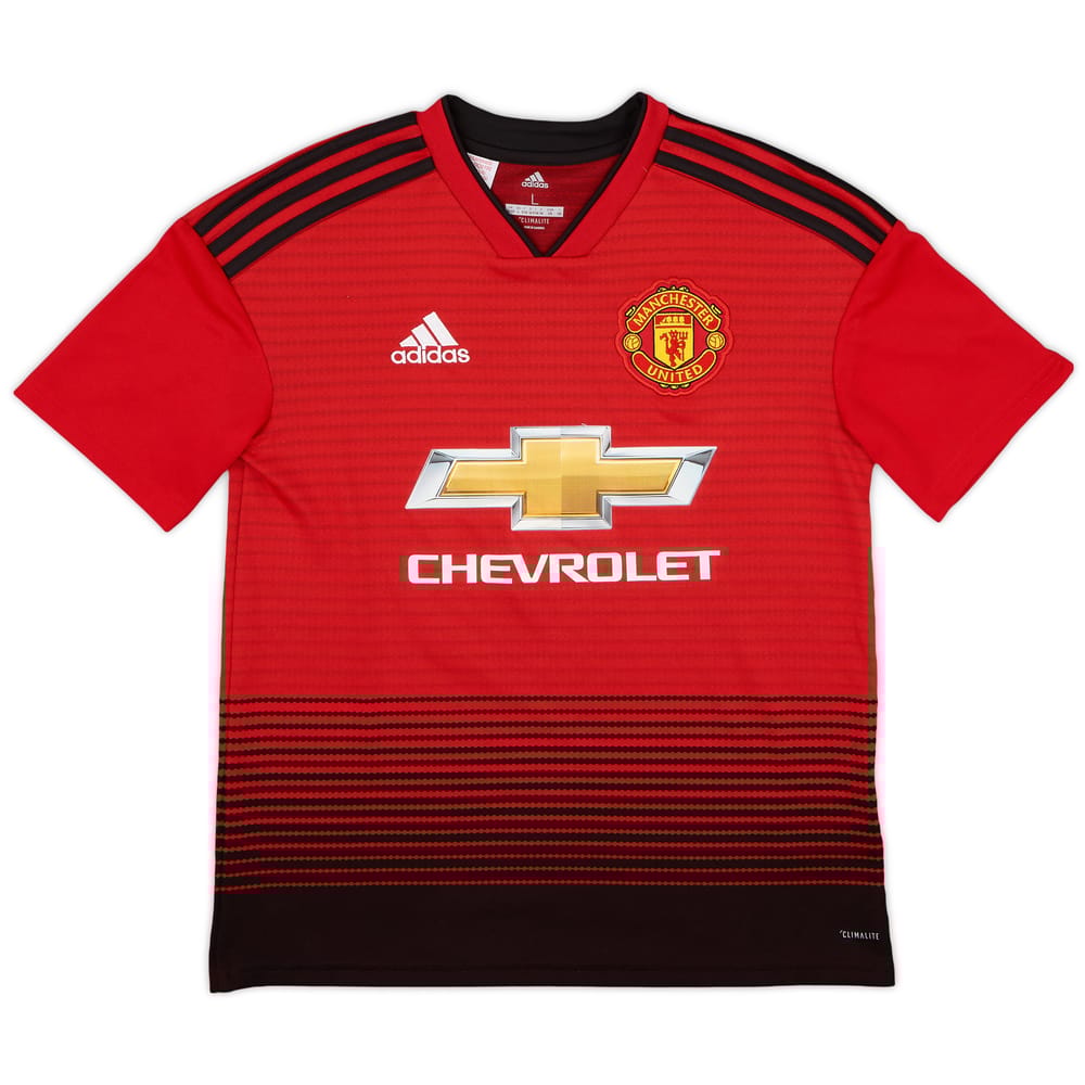 2018-19 Manchester United Home Shirt - 8/10 - (L.Boys)