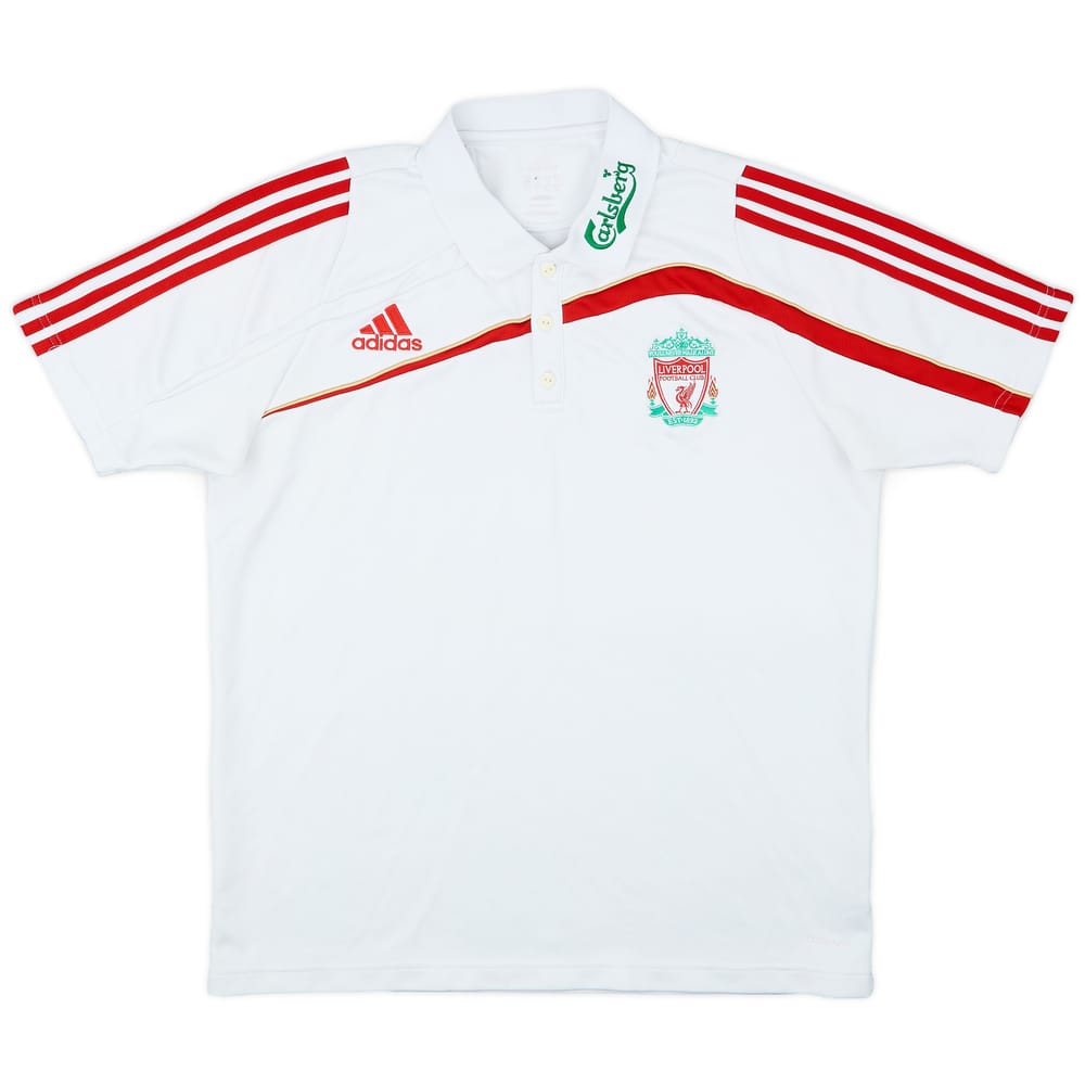 2009-10 Liverpool adidas Polo Shirt - 8/10 - (L)