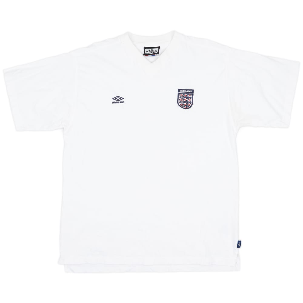 2000-02 England Umbro Cotton Tee - 8/10 - (XL)