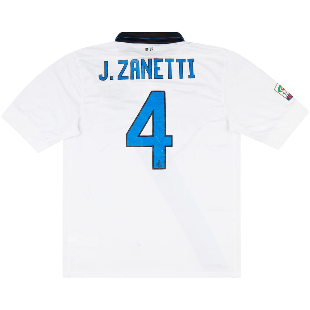 2011-12 Inter Milan Away Shirt J.Zanetti #4 - 5/10 - (L)