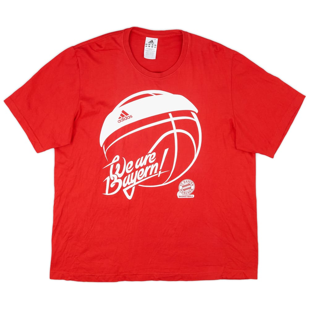 2011-12 Bayern Munich Basketball adidas Cotton Tee - 9/10 - (L)