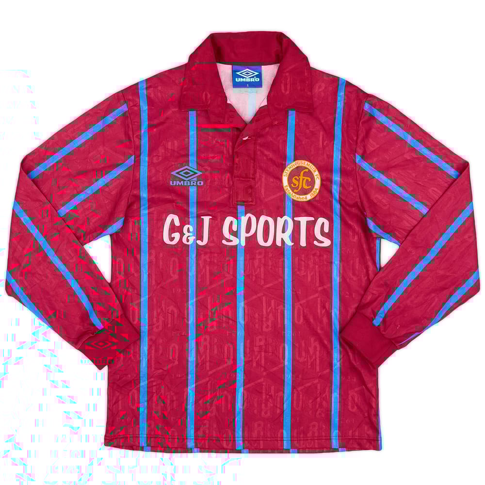 1993-95 Stenhousemuir Home L/S Shirt - 9/10 - (S)