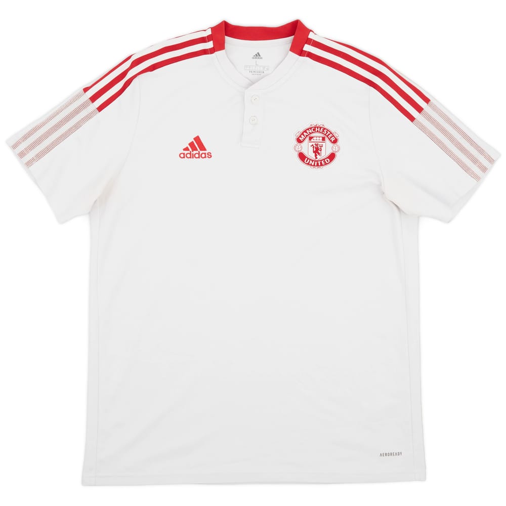 2021-22 Manchester United adidas Polo Shirt - 9/10 - (L)