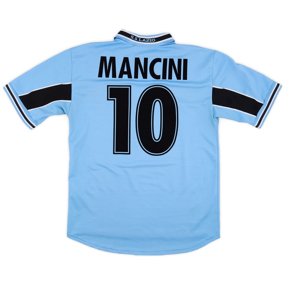 1998-00 Lazio Home Shirt Mancini #10 - 7/10 - (M)