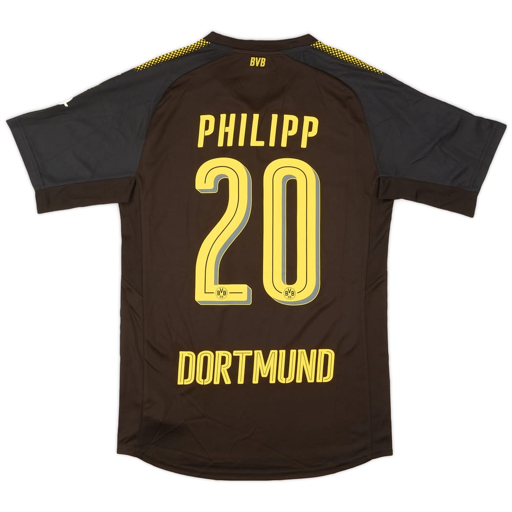 2017-18 Borussia Dortmund Away Authentic Shirt Philipp #20 - 10/10 - (M)
