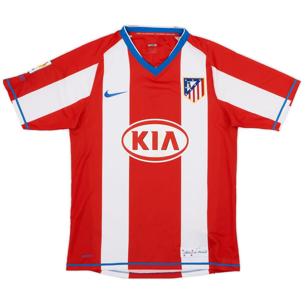 2007-08 Atletico Madrid Home Shirt - 5/10 - (S)