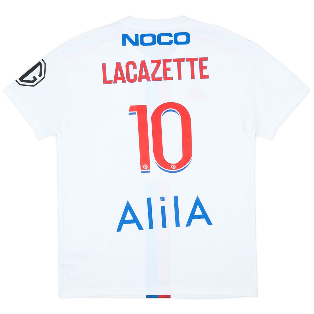 2022-23 Lyon Match Issue Home Shirt Lacazette #10