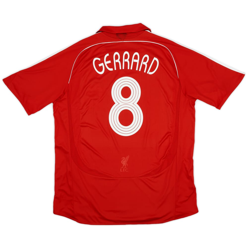 2006-08 Liverpool Home Shirt Gerrard #8 - 5/10 - (XL)