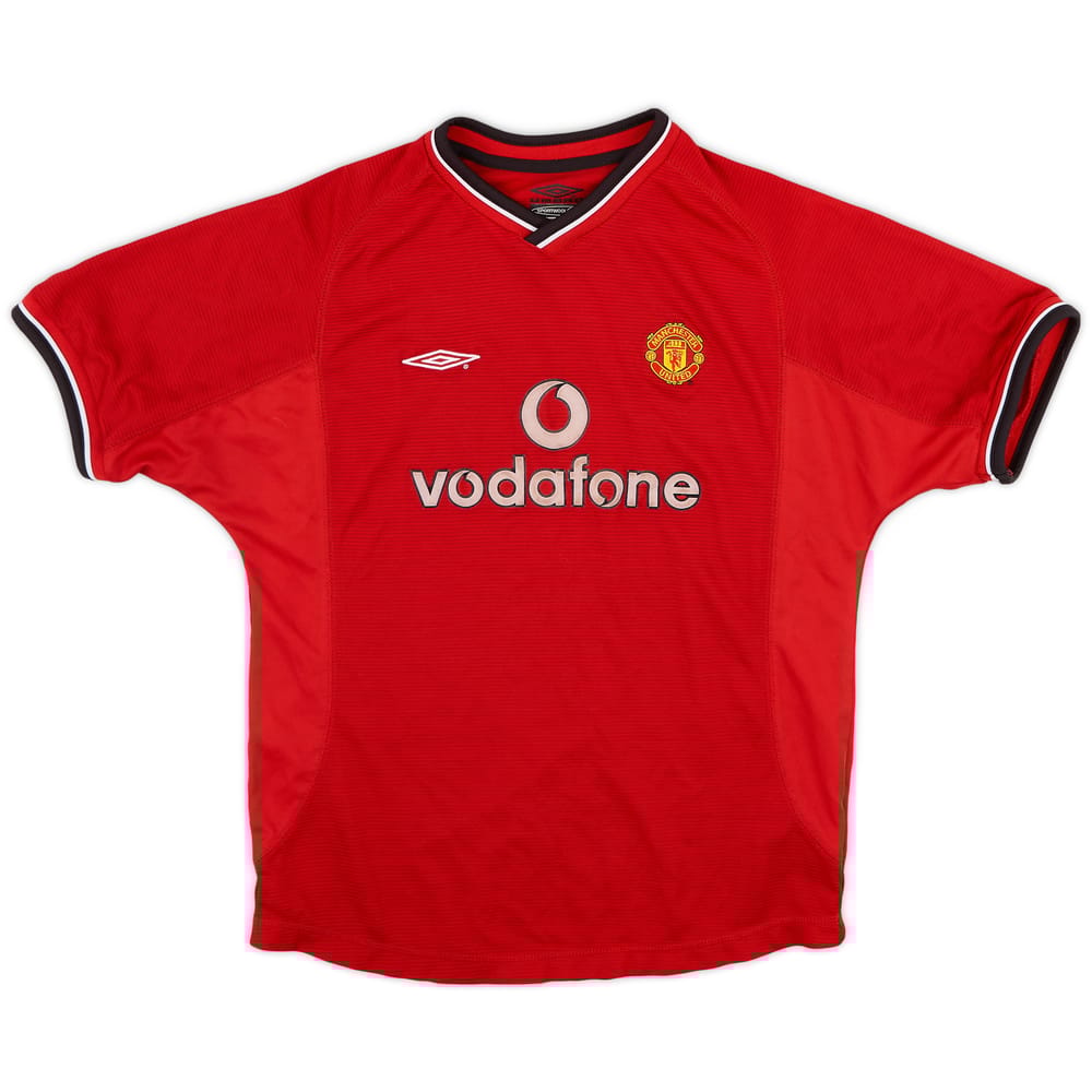 2000-02 Manchester United Home Shirt - 7/10 - (L.Boys)