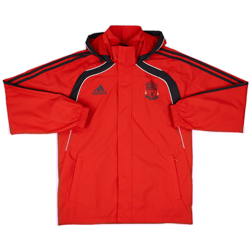 2010-11 Liverpool adidas Hooded Rain Jacket - 9/10 - (S)