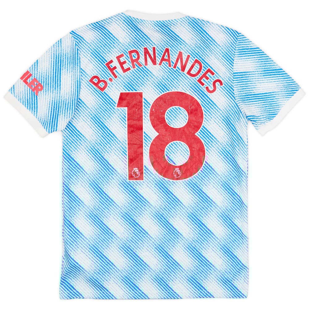 2021-22 Manchester United Away Shirt B. Fernandes #18 - 6/10 - (S)
