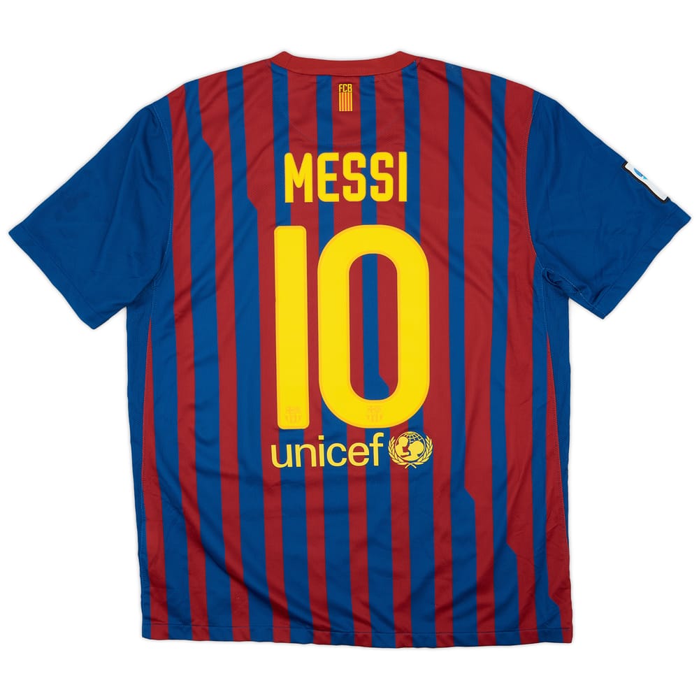 2011-12 Barcelona Home Shirt Messi #10 - 4/10 - (L)