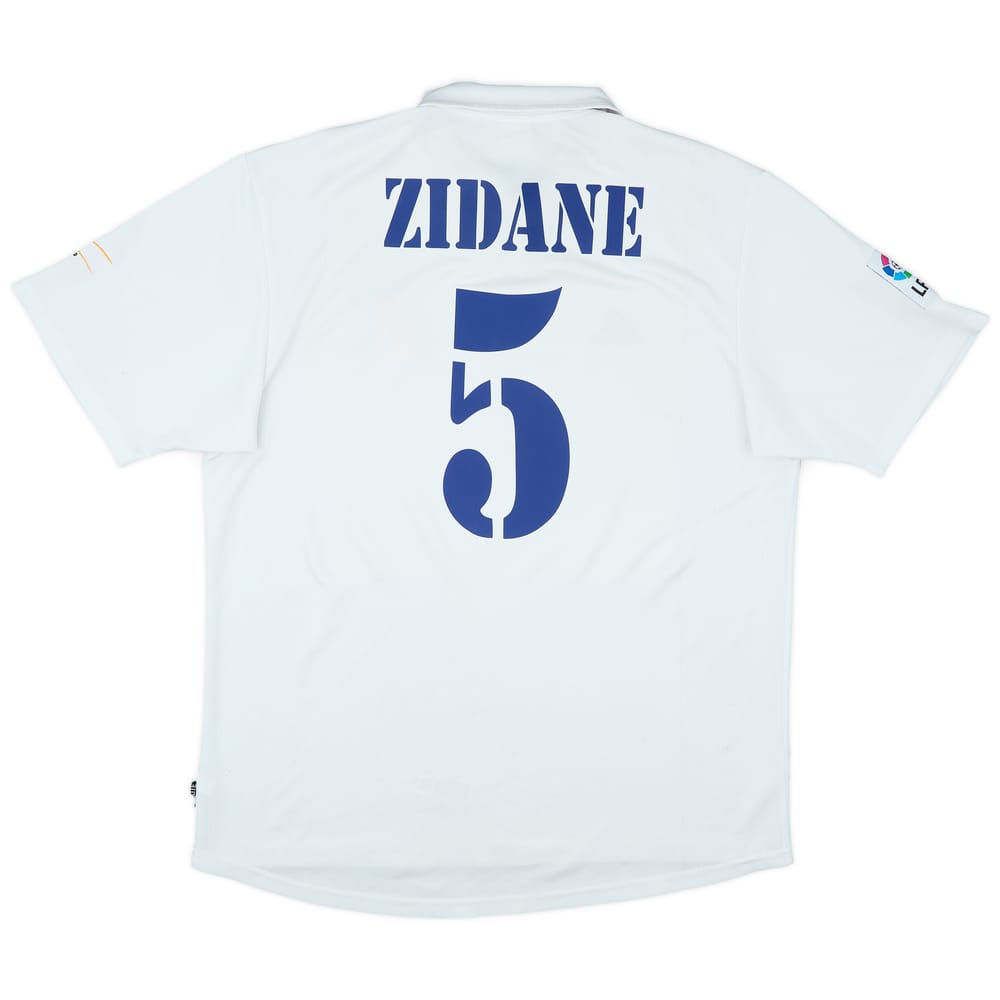 2001 Real Madrid Home Shirt Zidane #5 - 7/10 - (L)