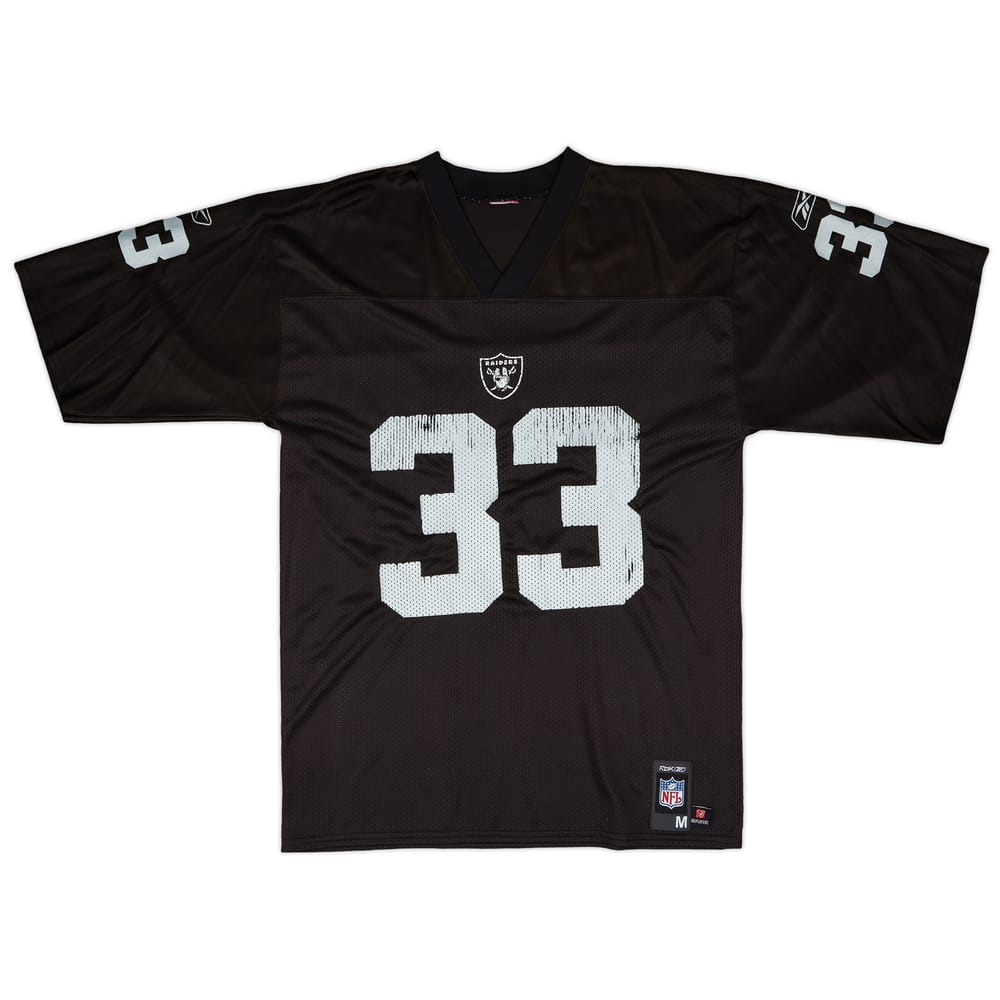 2007 Oakland Raiders Rhodes #33 Reebok Replica Home Jersey - 6/10 - (M)