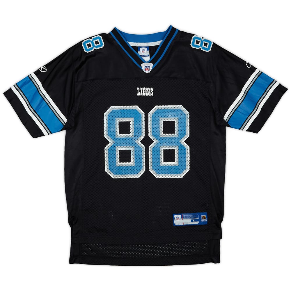 2005-06 Detroit Lions M.Williams #88 Reebok On Field Alternate Jersey - 8/10 - (L.Boys)