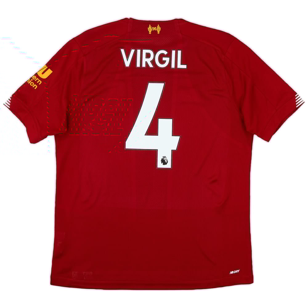 2019-20 Liverpool Home Shirt Virgil #4 - 8/10 - (M)