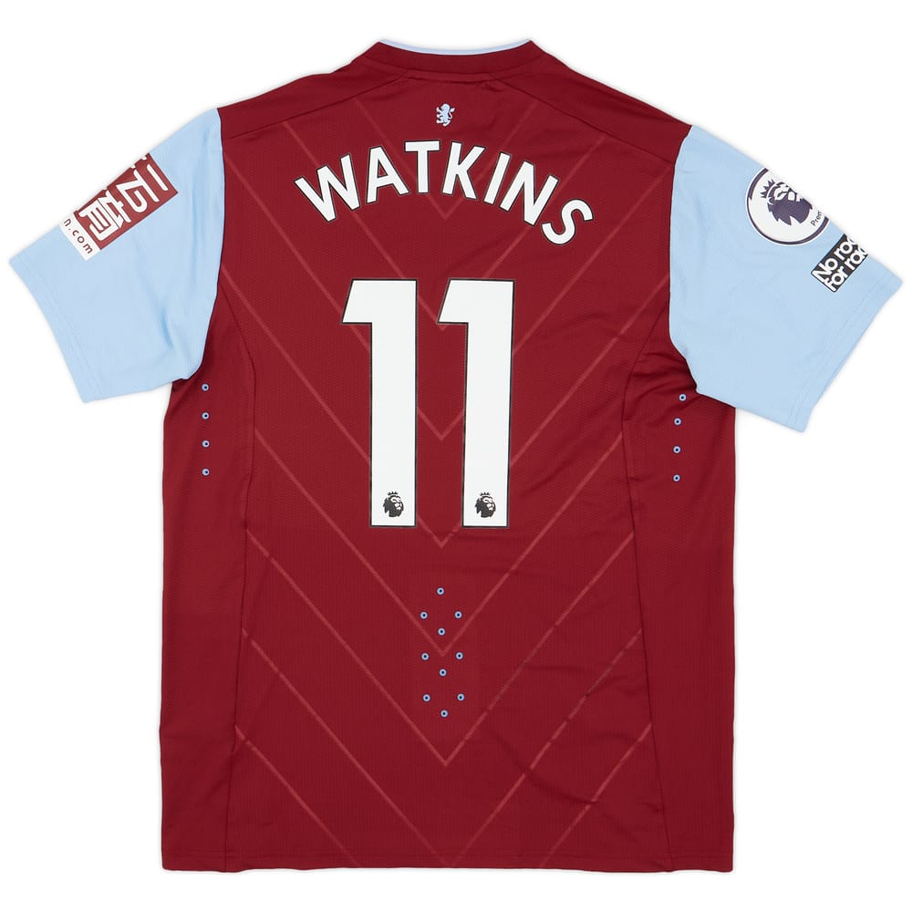 2022-23 Aston Villa Match Issue Home Shirt Watkins #11
