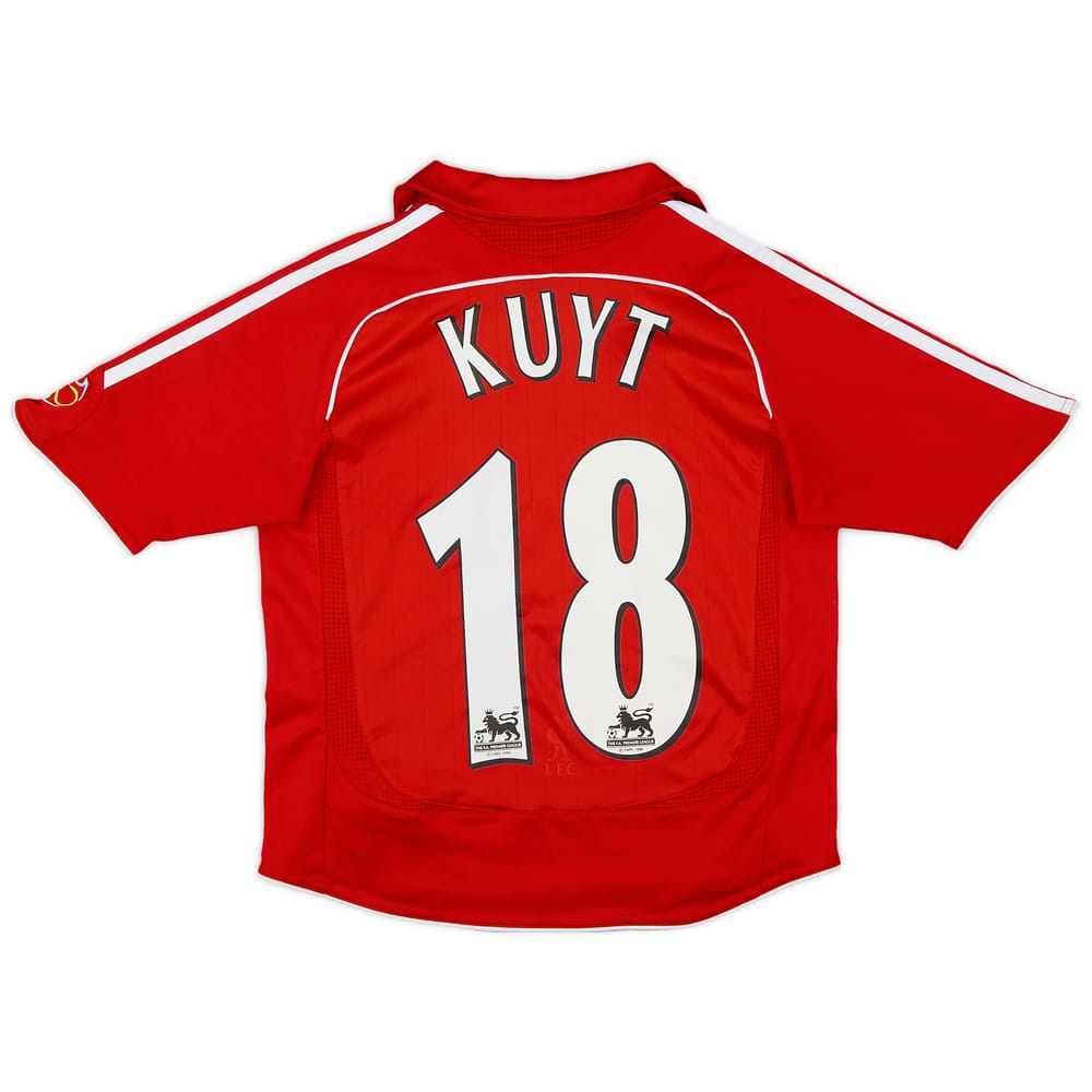 2006-08 Liverpool Home Shirt Kuyt #18 - 9/10 - (6-7 Years)