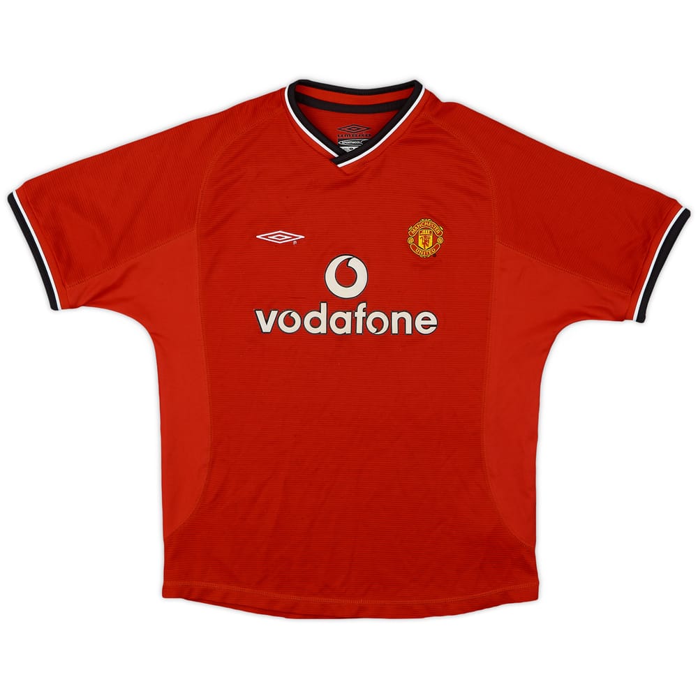 2000-02 Manchester United Home Shirt - 7/10 - (L.Boys)