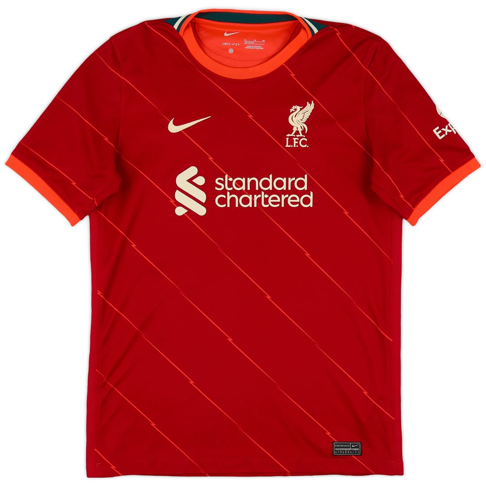 2021-22 Liverpool Home Shirt - 9/10 - (XL.Boys)