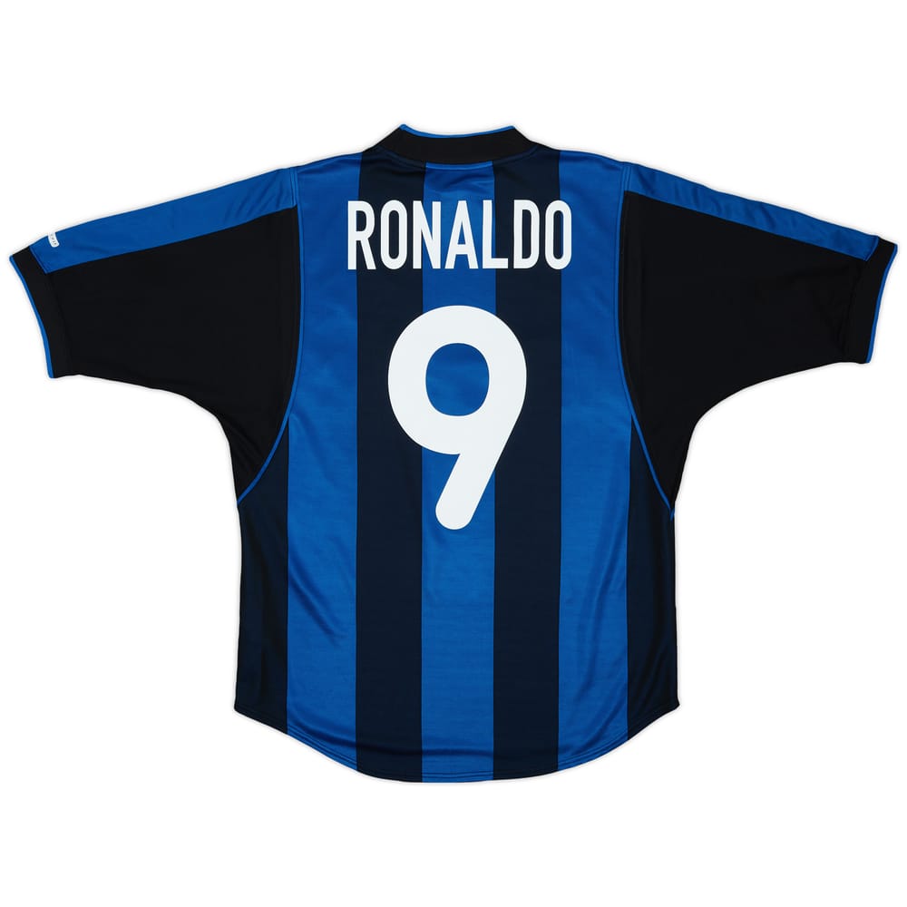 1999-00 Inter Milan Home Shirt Ronaldo #9 - 9/10 - (S)