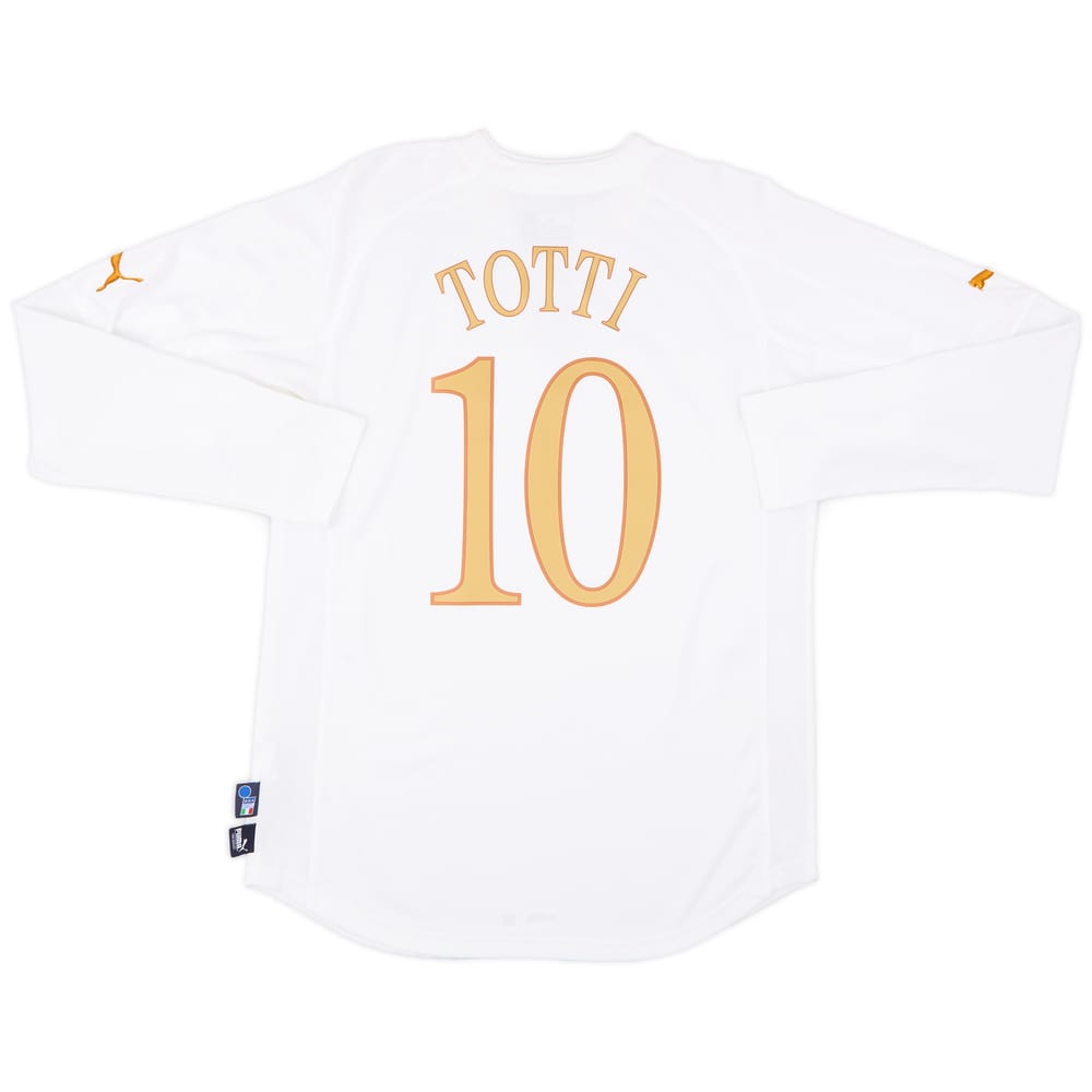 2004-06 Italy Away L/S Shirt Totti #10 - 7/10 - (XL)