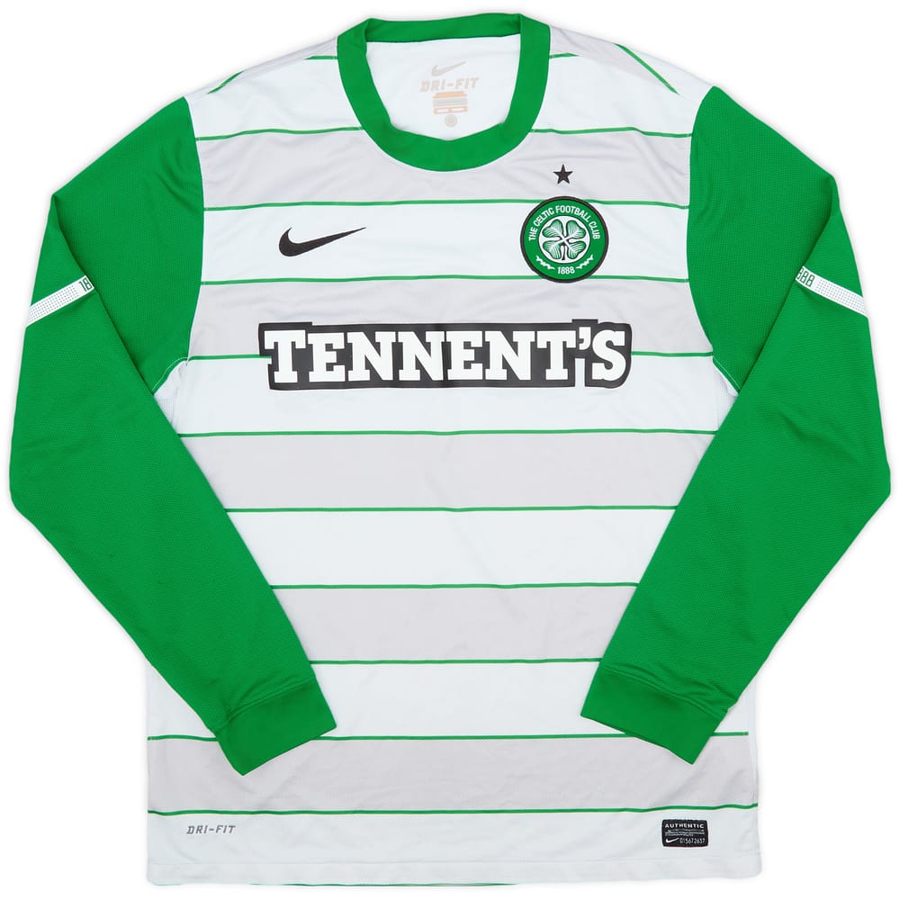 2011-12 Celtic Away L/S Shirt - 9/10 - (M)