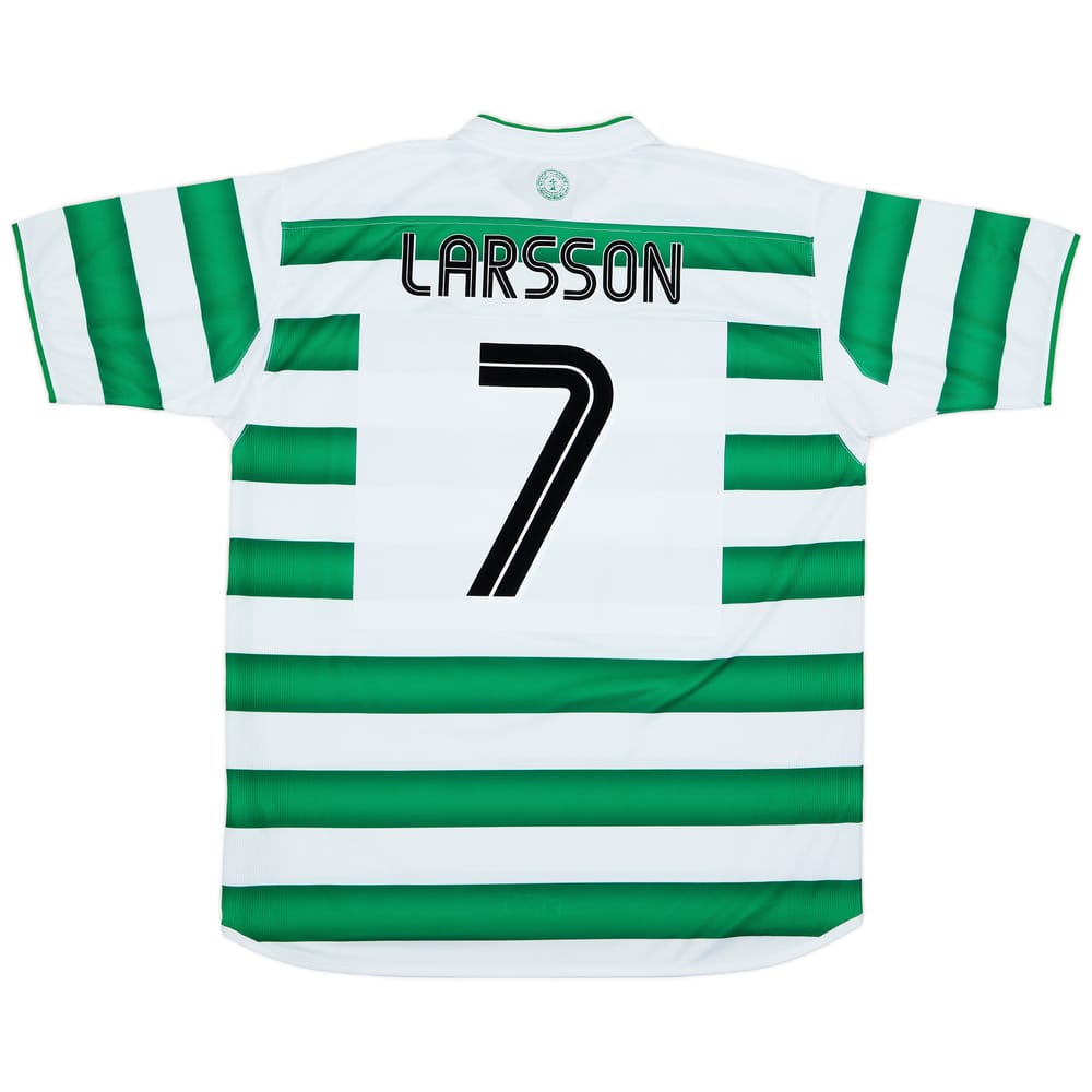 2003-04 Celtic Home Shirt Larsson #7 - 8/10 - (XL)