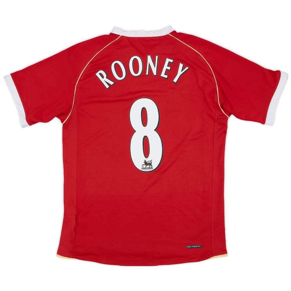 2006-07 Manchester United Home Shirt Rooney #8 - 6/10 - (S)