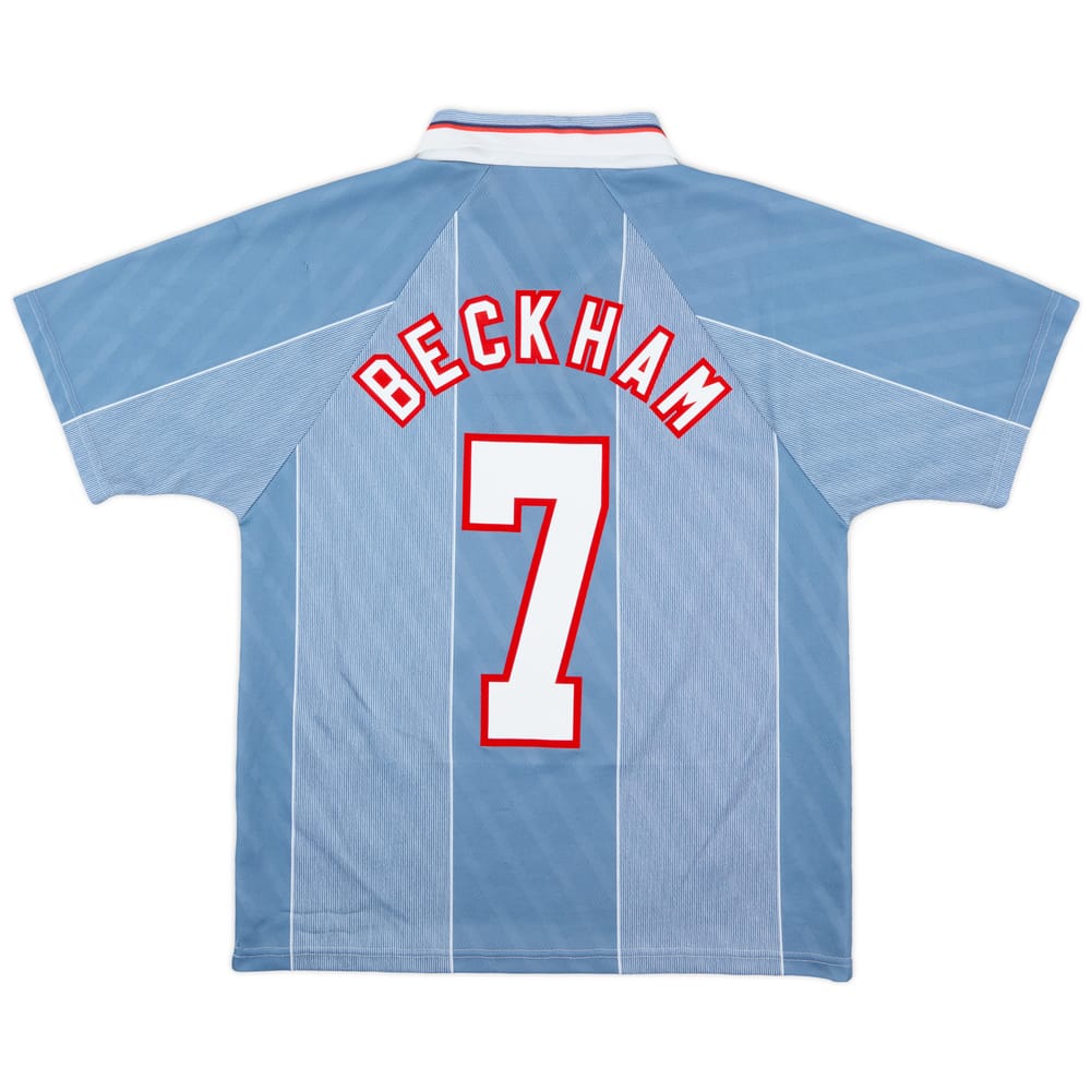 1996-97 England Away Shirt Beckham #7 - 8/10 - (M)