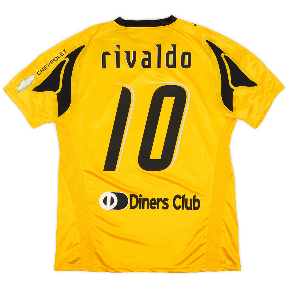 2007-08 AEK Athens Home Shirt Rivaldo #10 (XL)