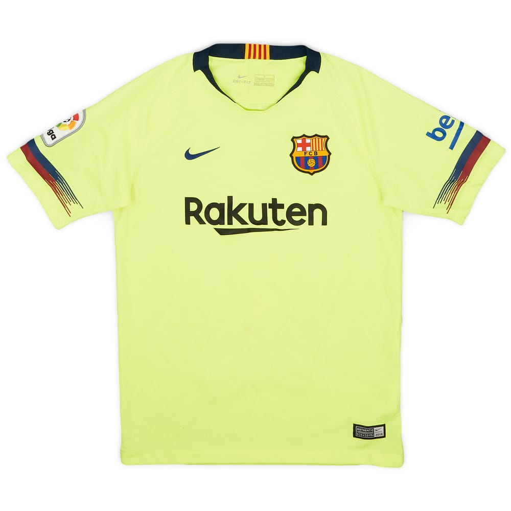 2018-19 Barcelona Away Shirt - 6/10 - (L.Boys)