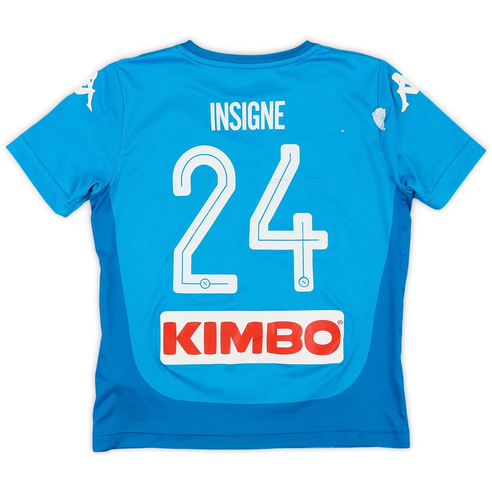 2017-18 Napoli Home Shirt Insigne #24 - 6/10 - (S.Boys)