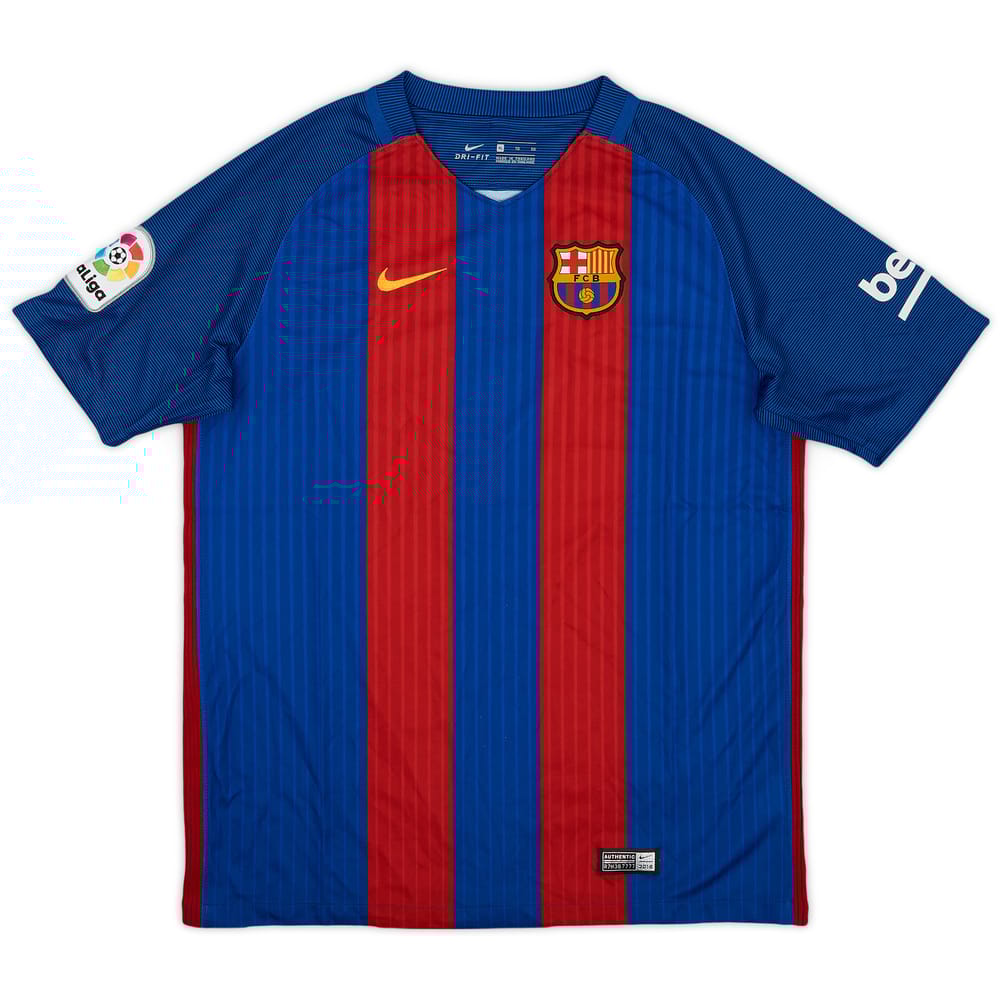 2016-17 Barcelona Home Shirt - 8/10 - (XL.Boys)