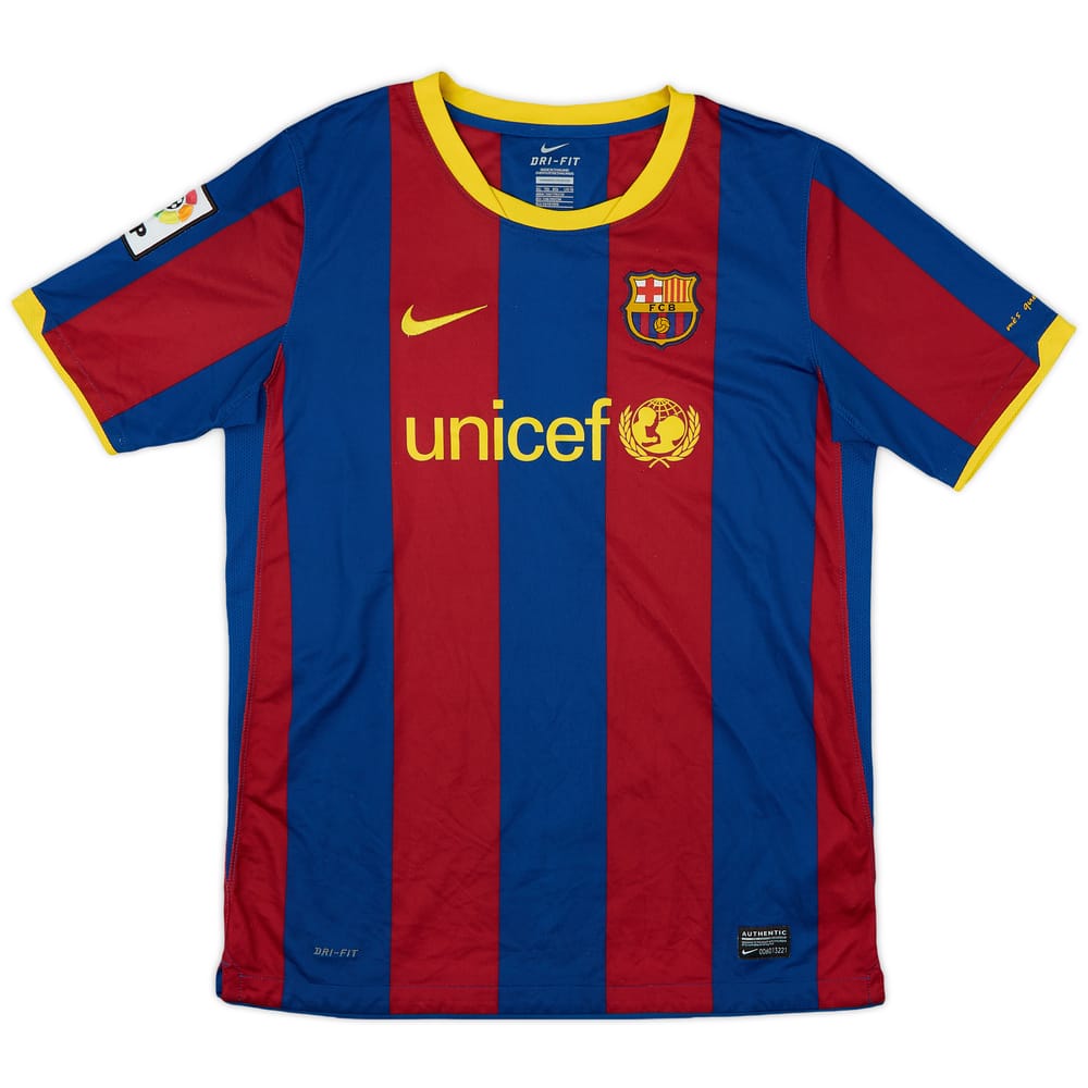2010-11 Barcelona Home Shirt - 9/10 - (XL.Boys)