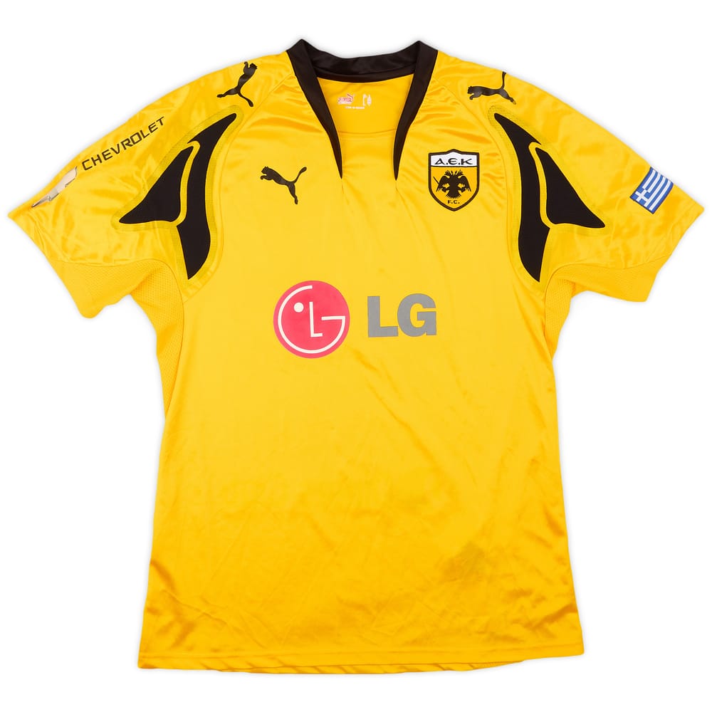 2007-08 AEK Athens Home Shirt - 8/10 - (L)