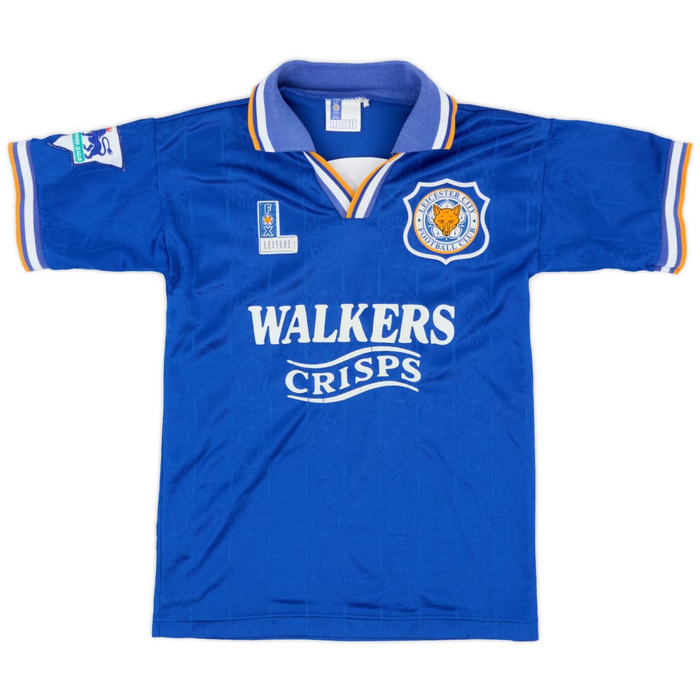 1994-96 Leicester Home Shirt - 7/10 - (L.Boys)