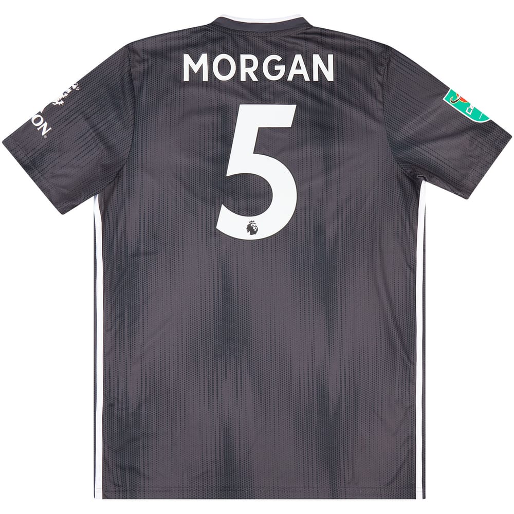 2019-20 Leicester City Match Issue Away Shirt Morgan #5 (v Aston Villa)